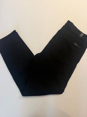 7 For All Mankind Black Karaoh Crop Jeans
